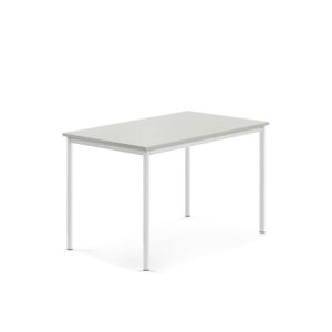 Stół SONITUS, 1200x800x760 mm, laminat HPL szary, biały