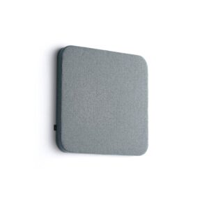 Panel akustyczny POLY, zaokrąglone rogi, 600x600x56 mm, ścienny, jasnoniebieski