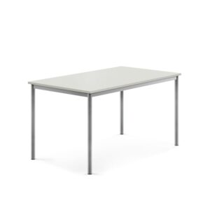 Stół SONITUS, 1400x800x720 mm, laminat HPL szary, szary aluminium