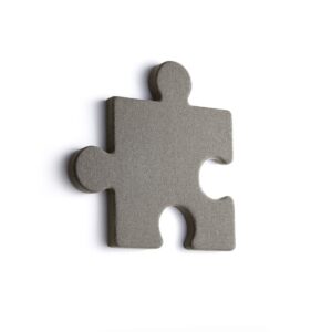 Panel akustyczny POLY, puzzel, 700x700x50 mm, ścienny, brązowy