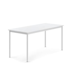 Stół SONITUS, 1600x700x720 mm, laminat HPL biały, biały