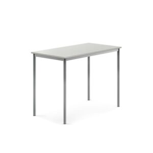 Stół BORÅS, 1200x700x900 mm, szary laminat, szary aluminium