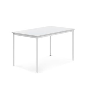Stół SONITUS, 1400x800x760 mm, laminat HPL biały, biały