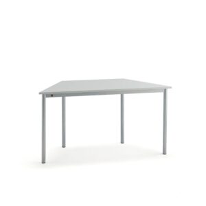 Biurko BORÅS TRAPETS, 1400x700x720 mm, szary laminat, szary aluminium