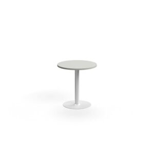 Stół VERTICUS, Ø700x720 mm, jasnoszary/biały