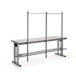 Uchwyt do ramy tylnej z 3 słupkami do stołu elektrycznego MOTION, 2500x800 mm