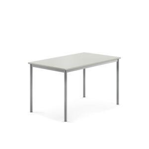 Stół SONITUS, 1200x800x720 mm, laminat HPL szary, szary aluminium