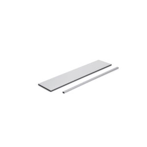 Półka dolna do stołu roboczego MOTION, 1500x600 mm, jasnoszary