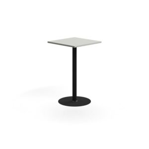 Stół barowy VERTICUS, 700x700x1100 mm, jasnoszary/czarny
