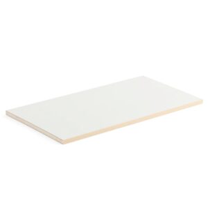 Półka dodatkowa THEO, 800x450/470 mm, rant brzoza, biały