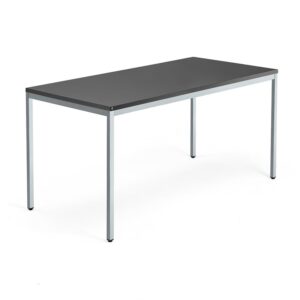 Biurko QBUS, rama 4 nogi, 1600x800 mm, srebrny, czarny