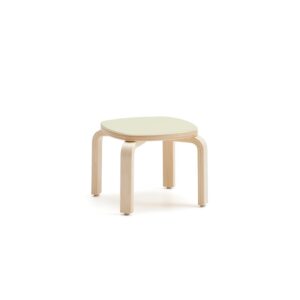 Stołek dziecięcy VIDE, laminat zielony, W 260 mm