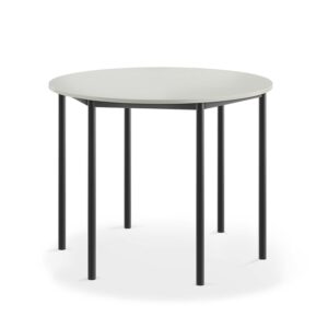 Stół BORÅS, okrągły, Ø 1200x900 mm, laminat szary, antracyt
