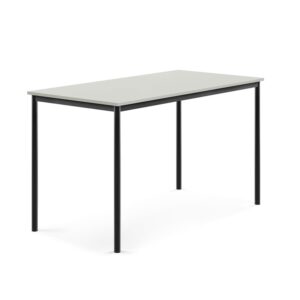 Stół SONITUS, 1600x800x900 mm, laminat HPL szary, antracyt