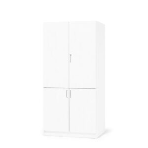 Szafa THEO, 4 drzwi, 2100x1000x470 mm, biały
