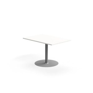 Stół konferencyjny FLEXUS, moduł środkowy, 800x1200 mm, biały/srebrny