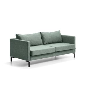 Sofa HARMONY, 3-osobowa, tkanina GAVA, zielonoszary