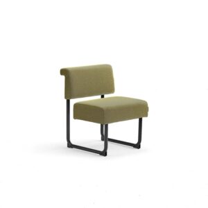 Sofa START, 600 mm, tkanina, złoty, czarny