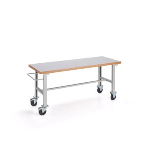 Mobilny stół roboczy SOLID, 2000x800 mm, laminat HPL