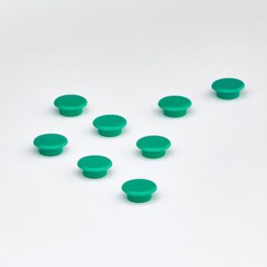 Magnesy, 8 szt., Ø 20 mm, zielony