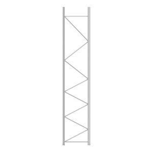 Rama regału paletowego ULTIMATE, 5500x1100 mm, 12500 kg