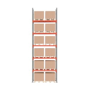 Regał paletowy ULTIMATE, moduł podstawowy, 6000x1850x1100 mm, 12 palet, 500 kg/paleta
