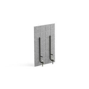 Ścianka biurkowa SPLIT, 400x600 mm, jasnoszary