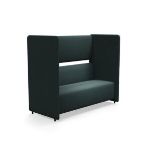 Sofa CLEAR SOUND, 3-osobowa, tkanina Focus Melange, zielony
