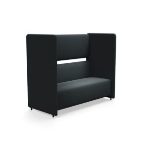 Sofa CLEAR SOUND, 3-osobowa, tkanina Focus Melange, antracyt