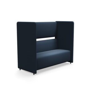 Sofa CLEAR SOUND, 3-osobowa, tkanina Focus Melange, granatowy