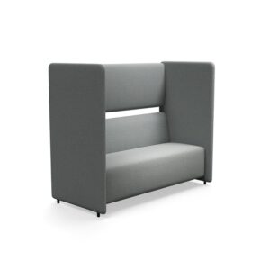 Sofa CLEAR SOUND, 3-osobowa, tkanina Focus Melange, srebrnoszary
