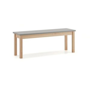 Ławka ZET, 1200x440 mm, szary
