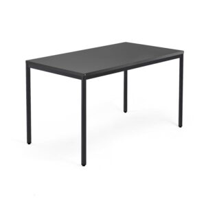 Biurko QBUS, rama 4 nogi, 1400x800 mm, czarny, czarny