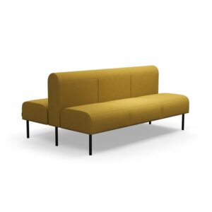 Sofa modułowa VARIETY, 3-osobowa, podwójna, tkanina Blues CSII, złoty