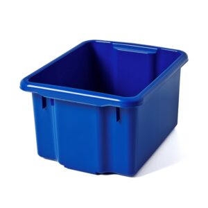 Pojemnik plastikowy BLAKE, 365x295x200 mm, 15 L, niebieski