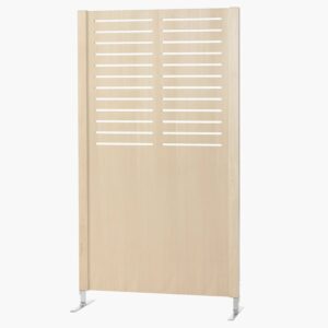 Ścianka działowa FREE, linie, 940x1720 mm, fornir, brzoza