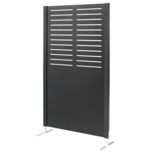 Ścianka działowa FREE, linie, 940x1720 mm, czarny