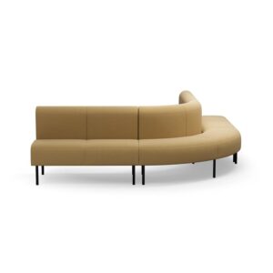 Sofa VARIETY, narożna na zewnątrz 90°, tkanina Pod CS, żółty