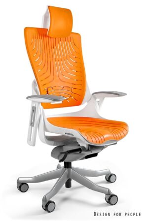FOTEL BIUROWY WAU 2 - BIAŁY/ELASTOMER TPE-12 MANGO Unique