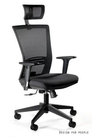 FOTEL BIUROWY ERGONIC - CZARNY Unique