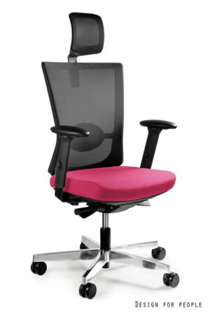FOTEL BIUROWY FORTE - TKANINA BL401 MAGENTA Unique