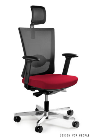 FOTEL BIUROWY FORTE - TKANINA BL402 DEEPRED Unique