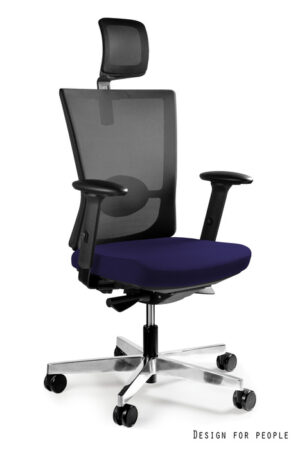 FOTEL BIUROWY FORTE - TKANINA BL412 NAVYBLUE Unique