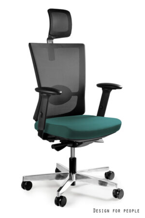 FOTEL BIUROWY FORTE - TKANINA BL413 TEALBLUE Unique