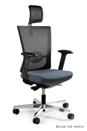 FOTEL BIUROWY FORTE - TKANINA BL417 SLATEGREY Unique