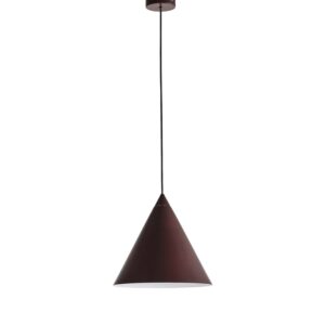 Lampa sufitowa PEAK, Ø 350 mm, bordowa