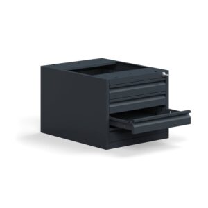 Industrial drawer unit TRUST, under bench, 4 drawers