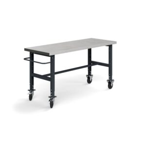 Mobilny stół roboczy TRUST, 2000x760 mm, nośność 200 kg, stal