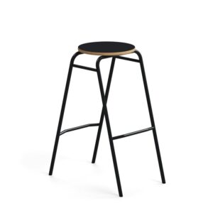 Stołek barowy ALTUS, W 790 mm, antracyt