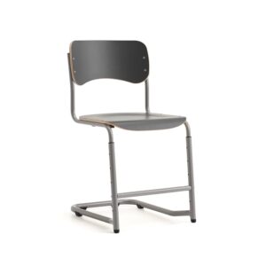 Krzesło szkolne ELEVATE, regulowana wysokość: 460-640 mm, srebrny/antracyt